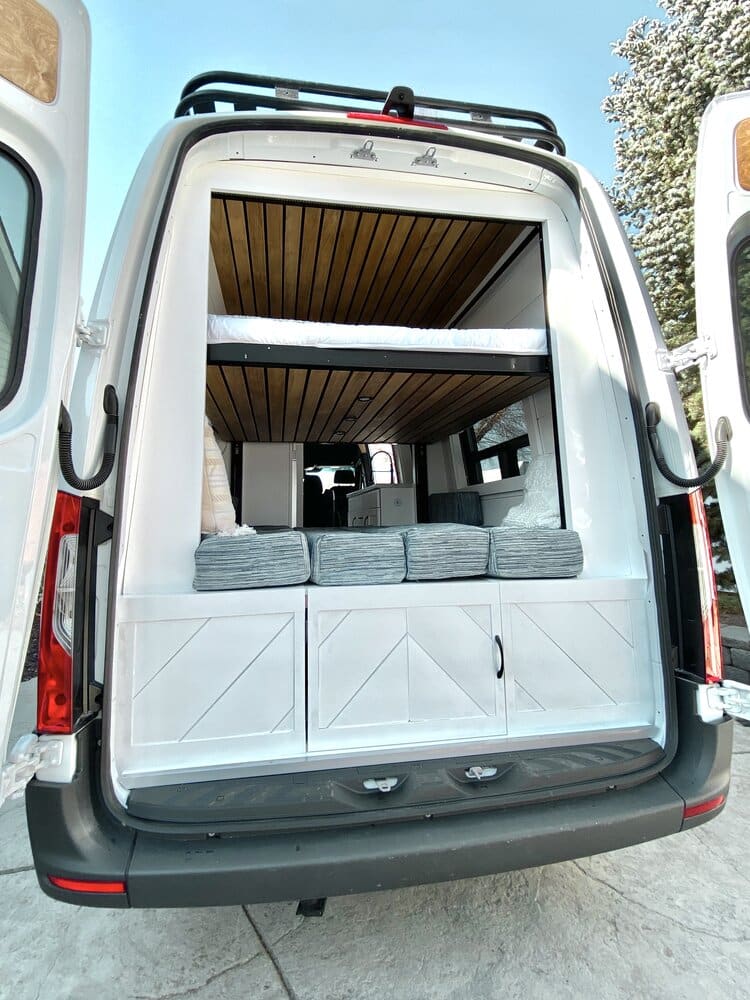 van interior design bed