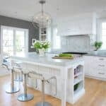 a minimalistic kitchen in a 2000s interior design home