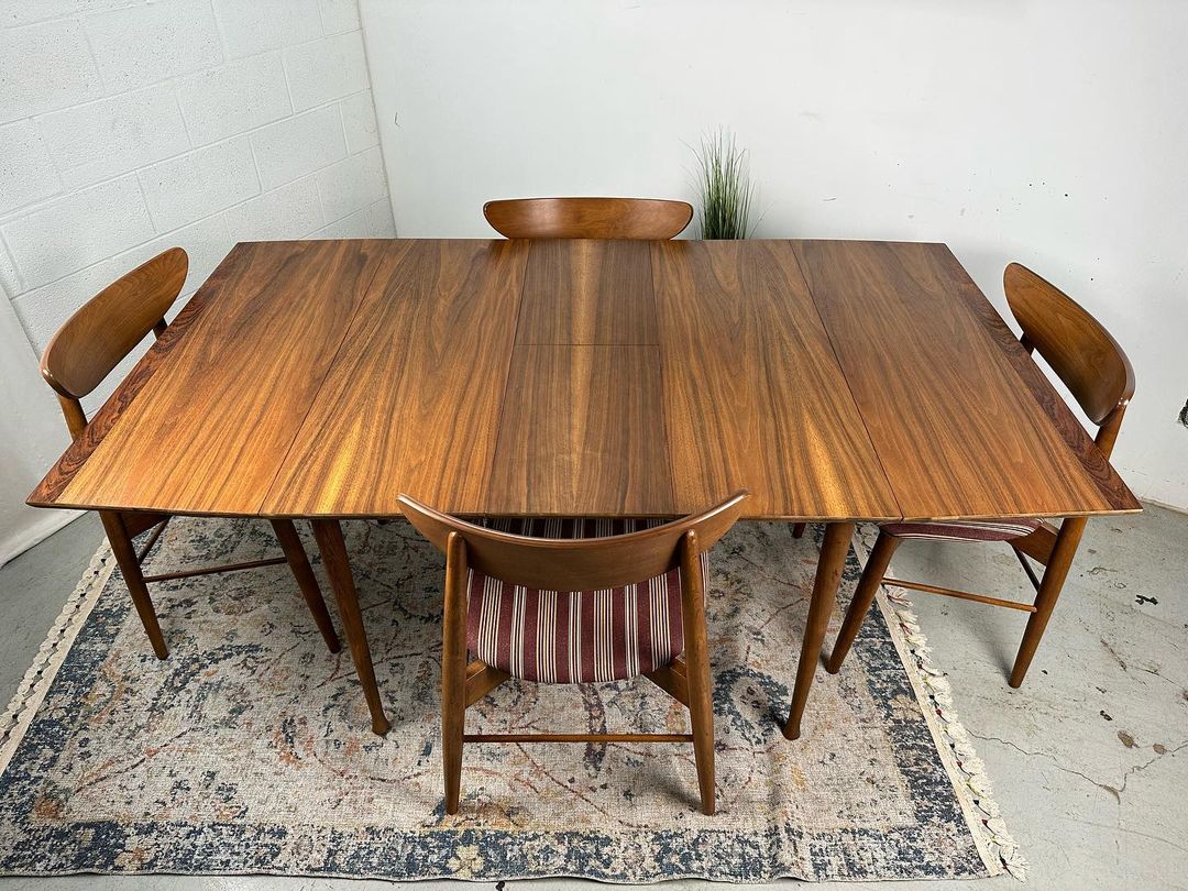 classic mid century modern  dining table