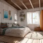 surf shack interior design bedroom