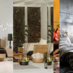 Private jet interior design with luxury leather seating and ambient lighting