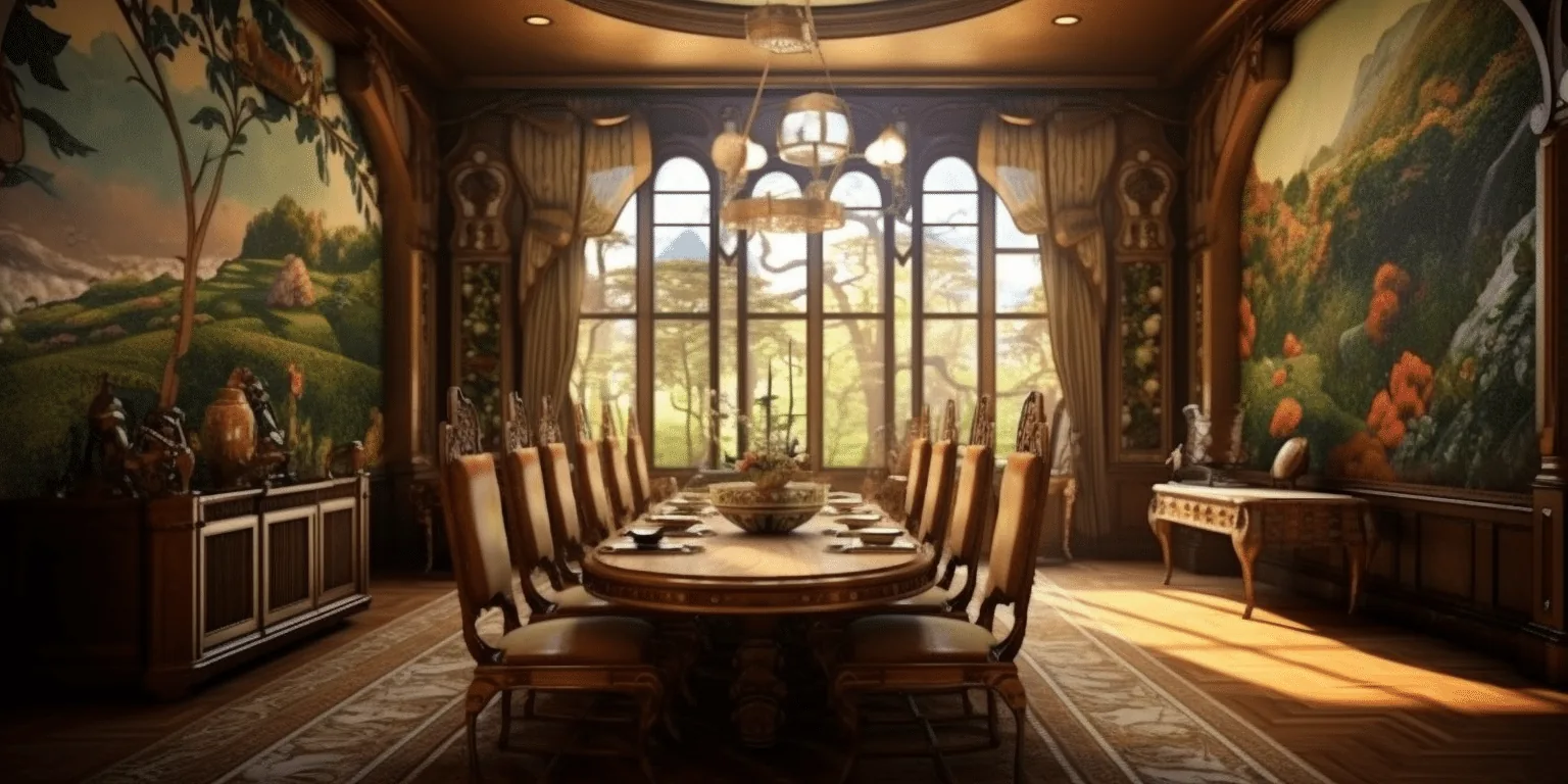 Art Nouveau Interior deisgn living room